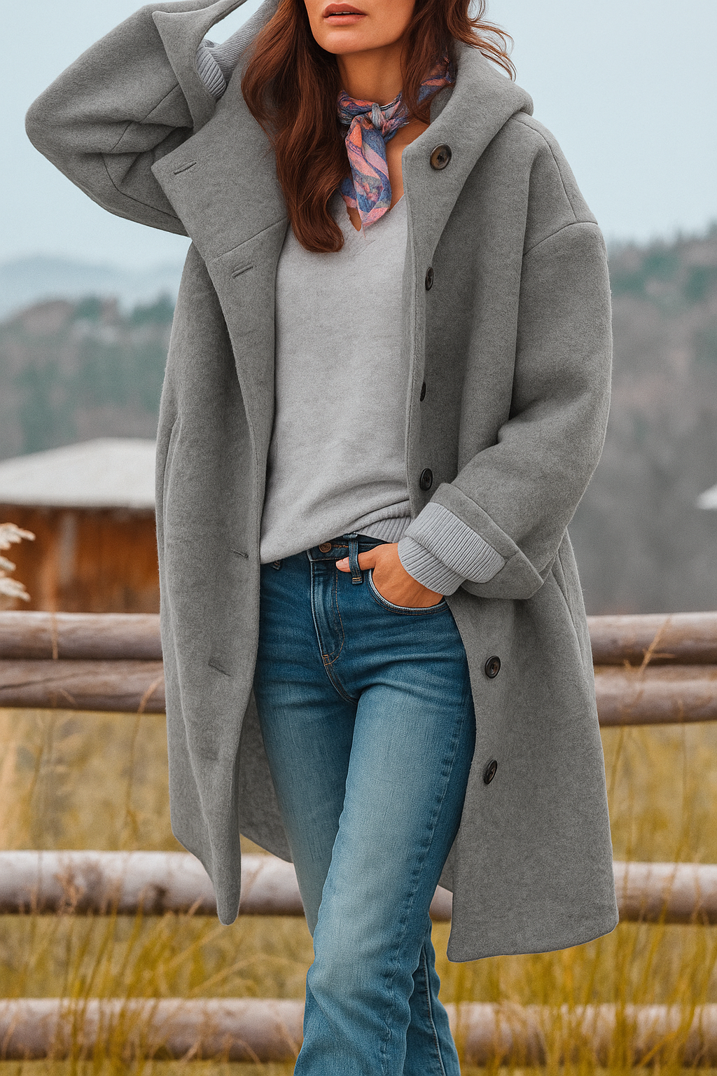 Elegance Hooded Coat