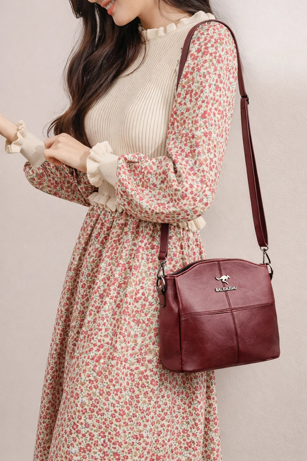 Leather Crossbody Shoulder Bag