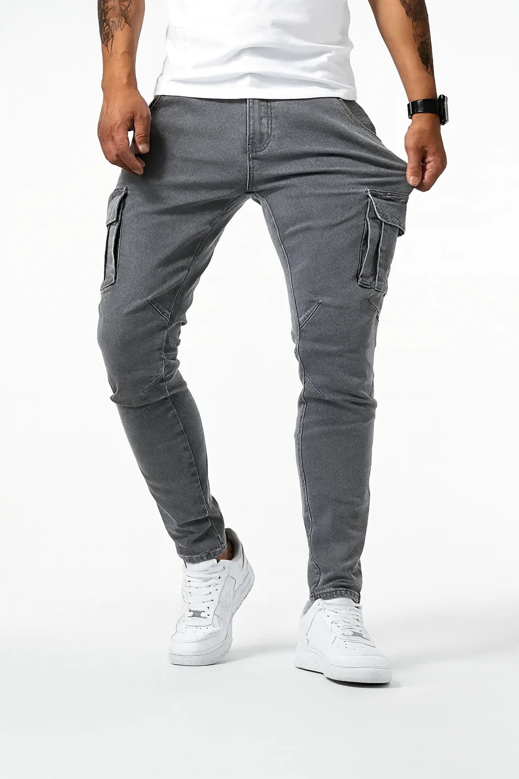 Cargo Denim Jogger Jeans