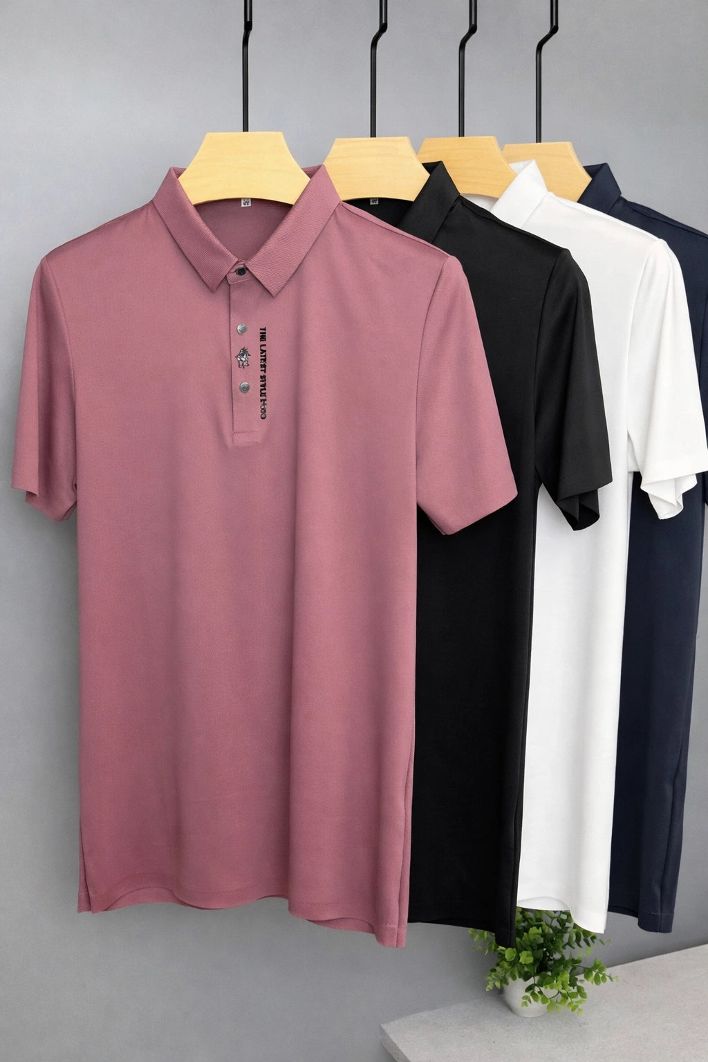 Silk Cotton Polo Shirt