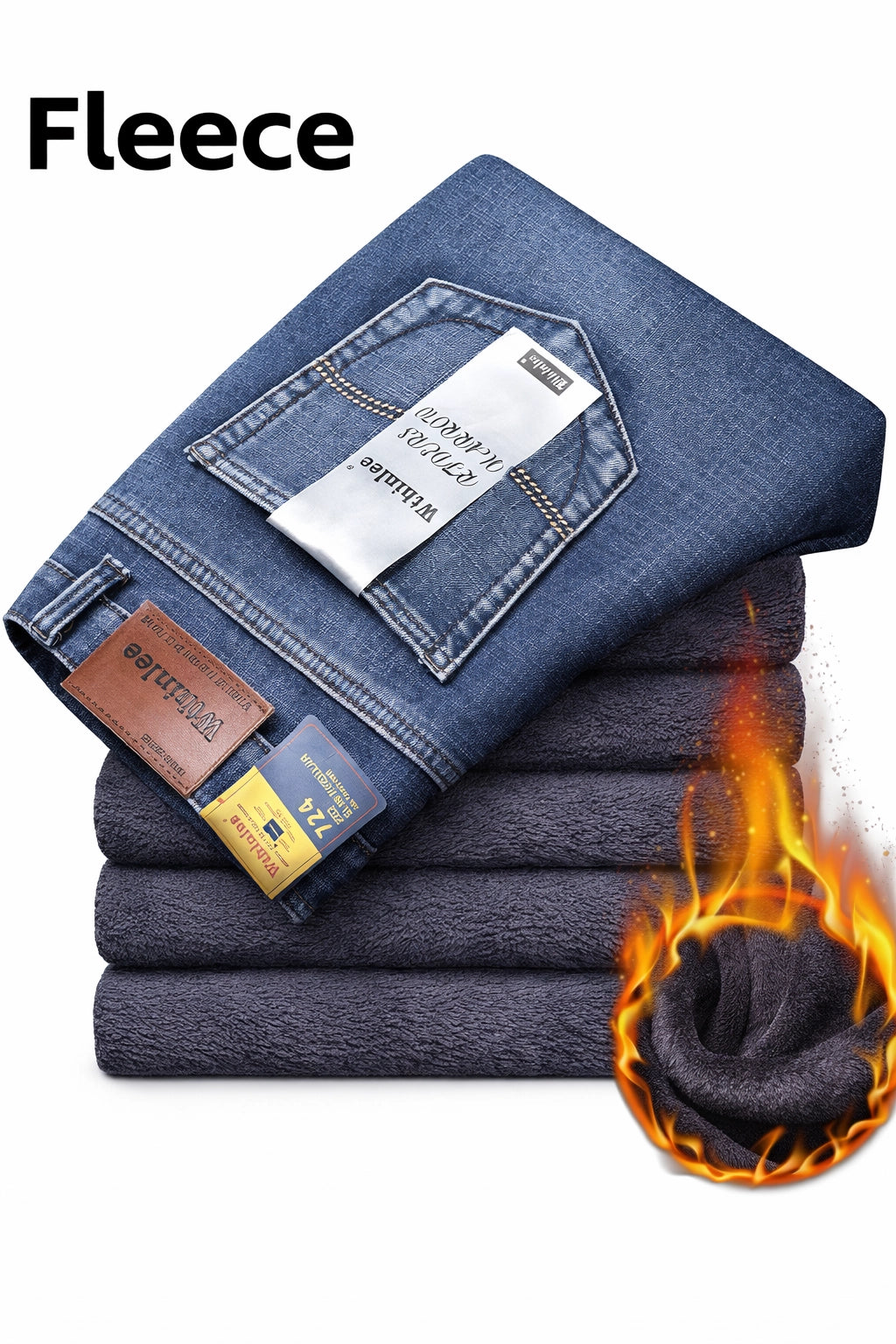 Classic Straight Denim Jeans