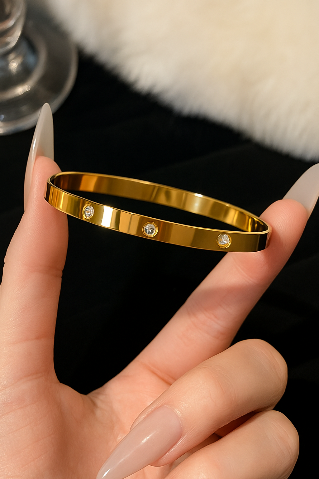 Titanium Gold & Silver Bracelet