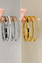 Titanium Gold & Silver Bracelet