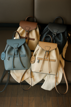 Panelled Leather Backpack