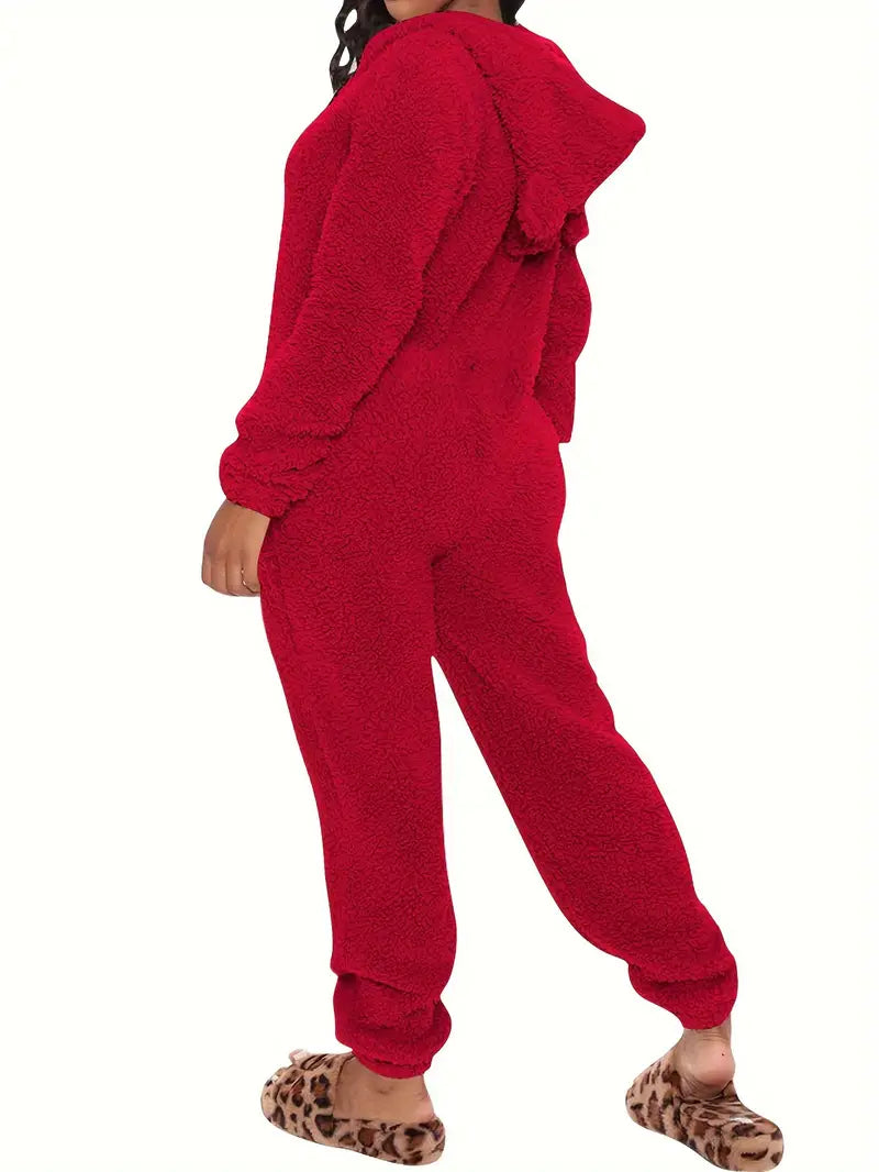 Hooded Pajama Jumpsuit