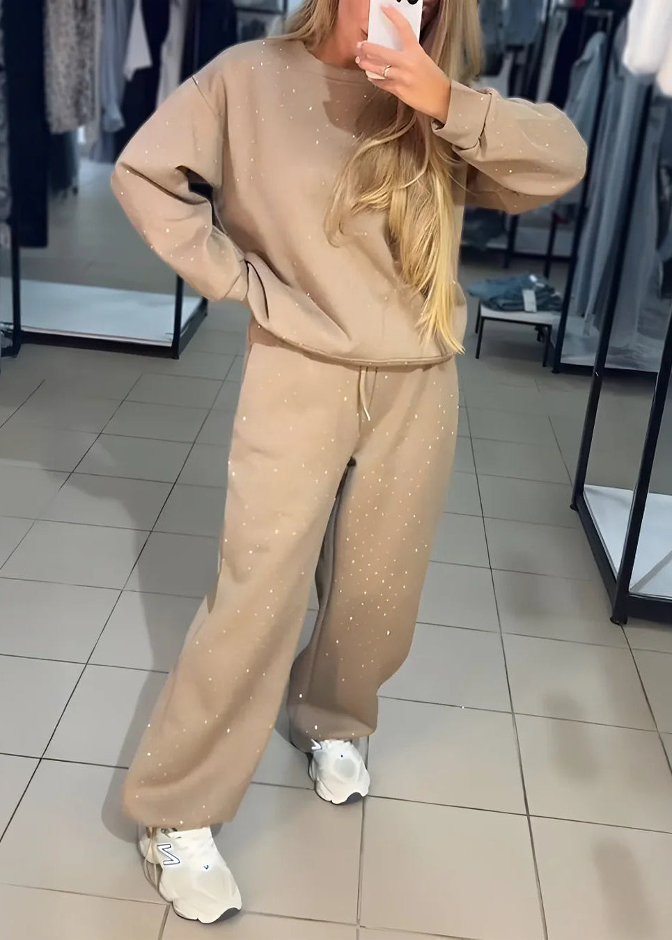 Diamond Elegance Sweatshirt Set