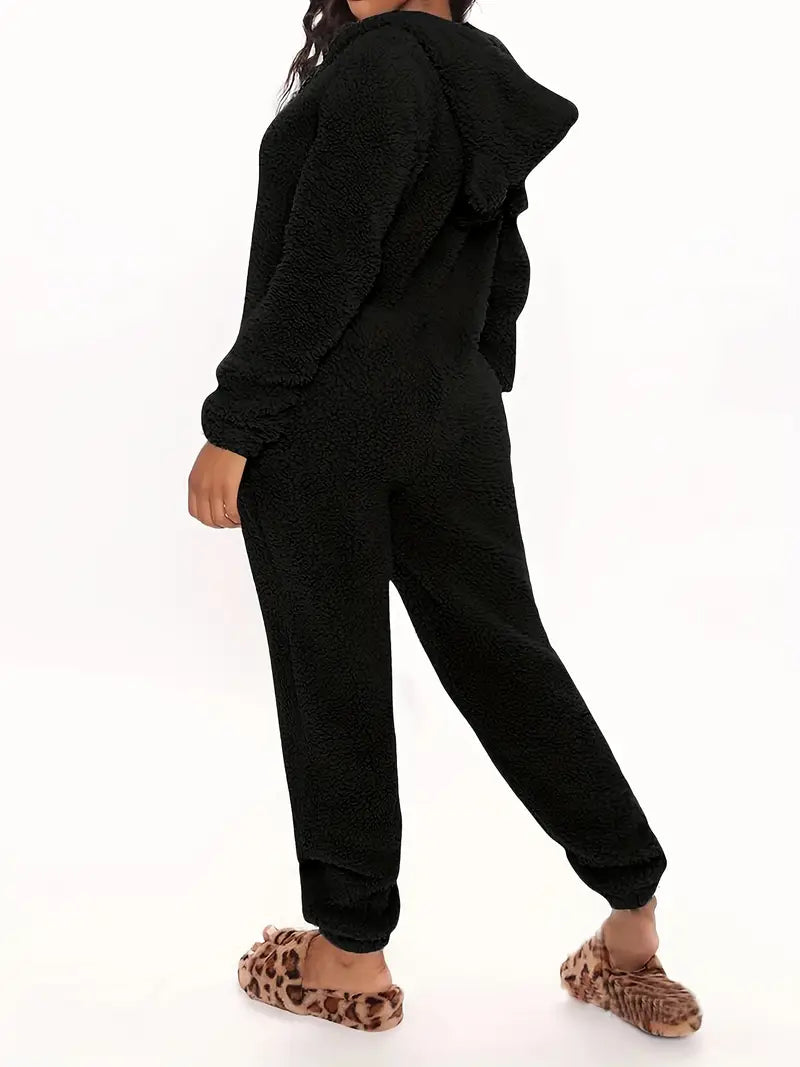 Hooded Pajama Jumpsuit