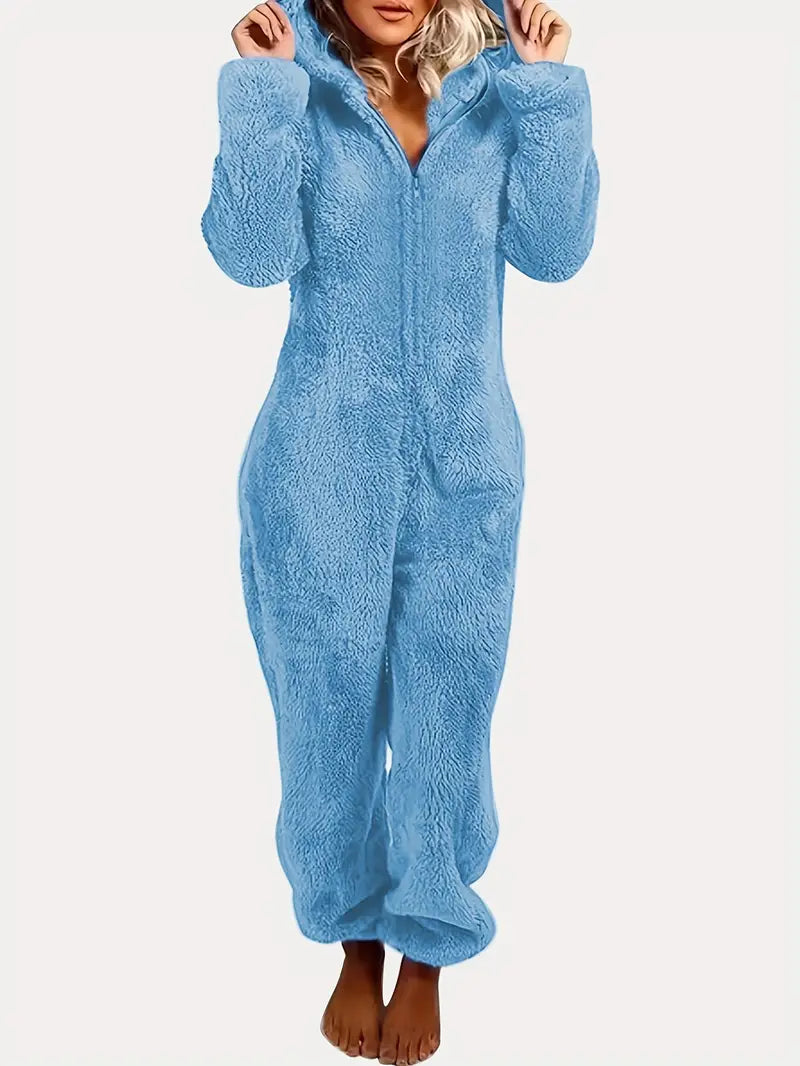 Hooded Pajama Jumpsuit