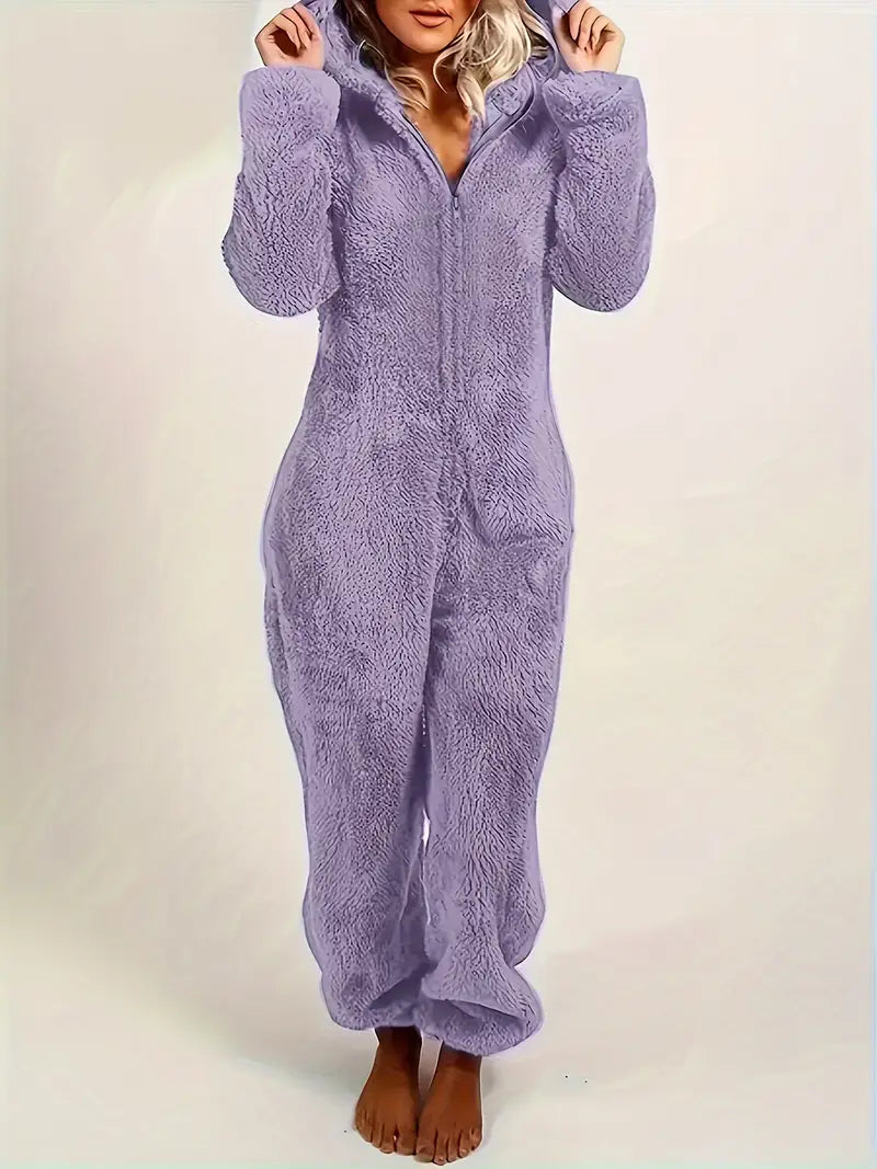 Hooded Pajama Jumpsuit
