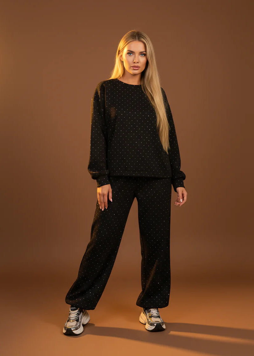 Diamond Elegance Sweatshirt Set