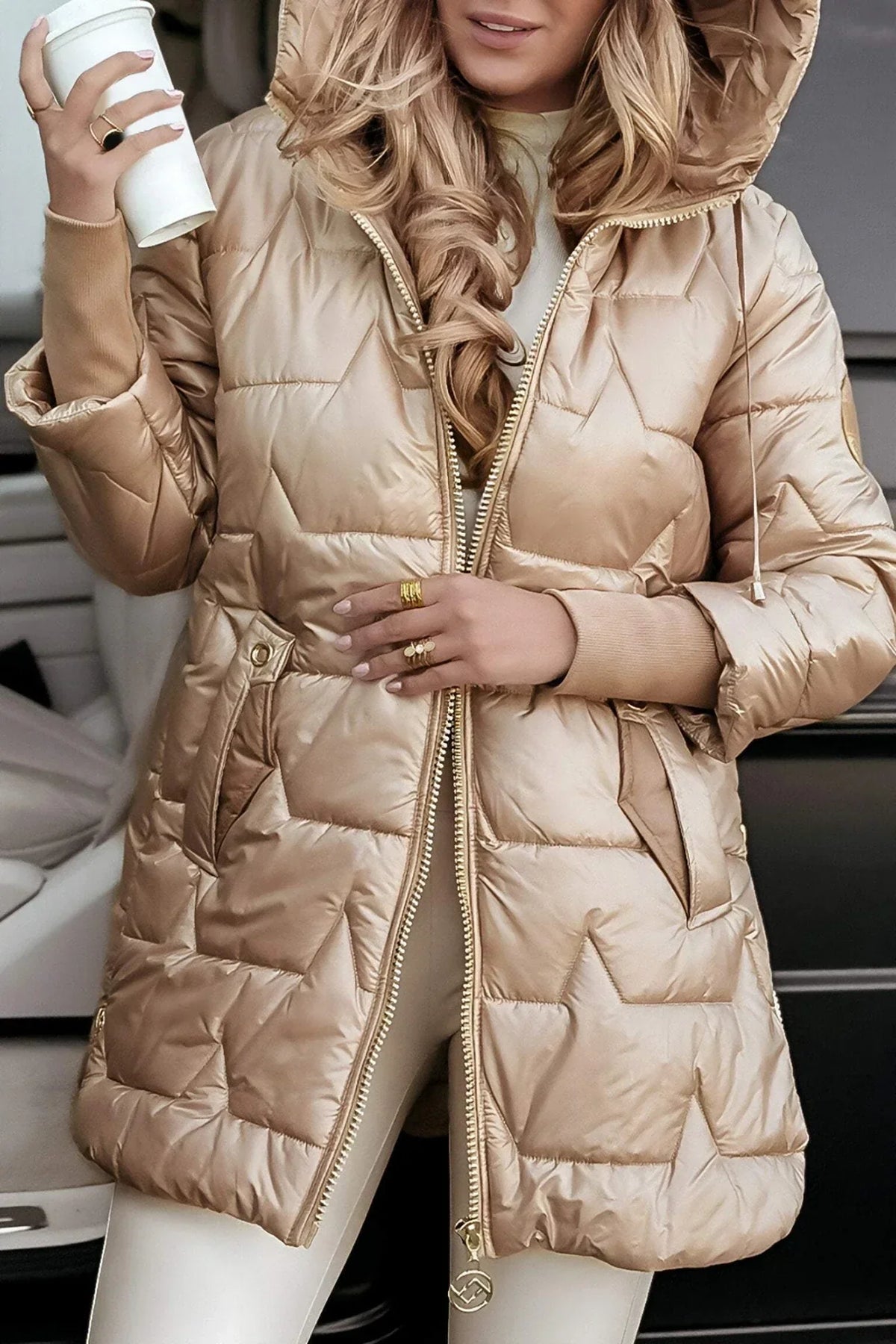 Hooded Quilted Jacket