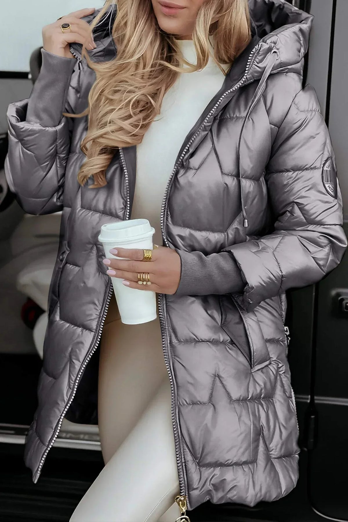 Hooded Quilted Jacket