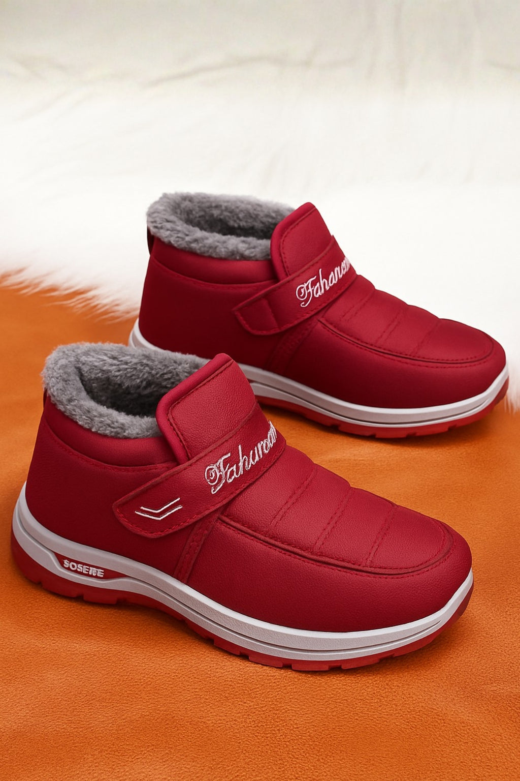 Plush-Lined Winter Ankle Boots